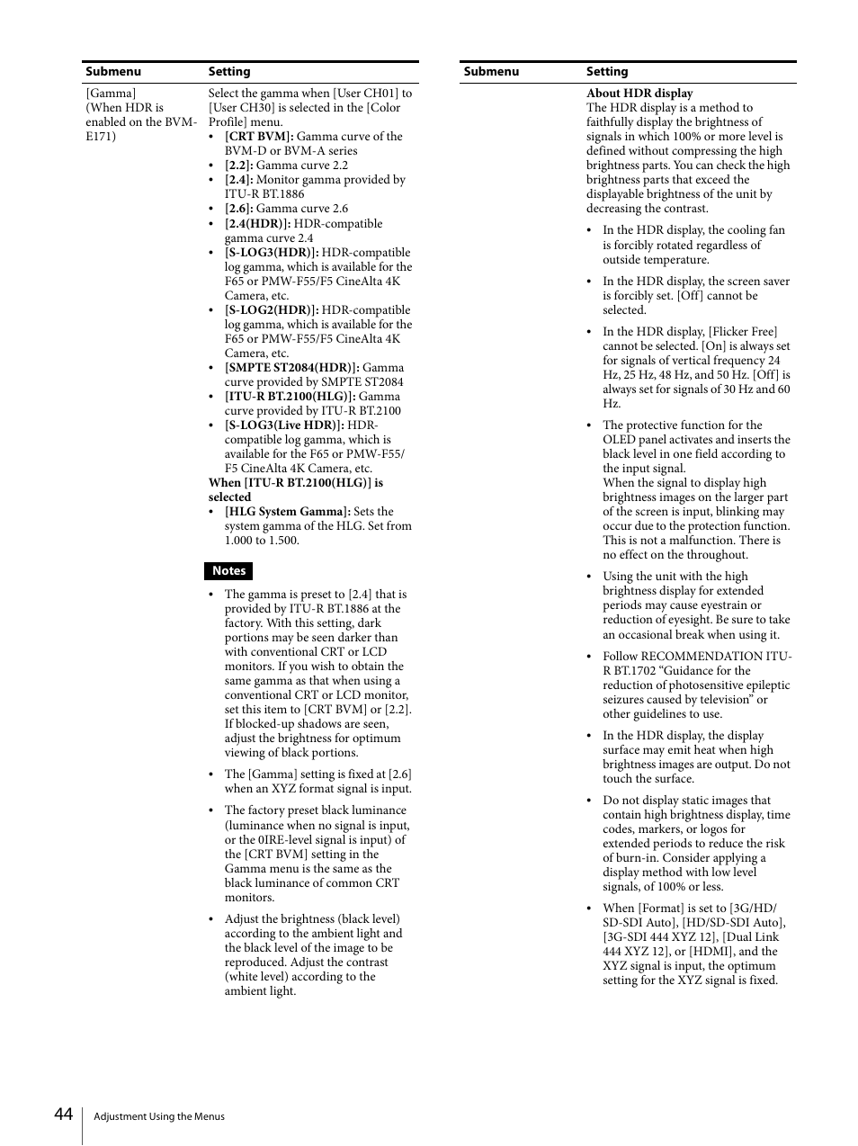Sony ECM-X7BMP Electret Condenser Lavalier Microphone for UWP Transmitters User Manual | Page 44 / 107