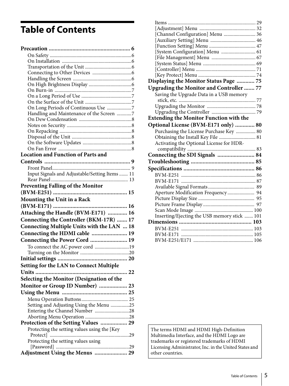 Sony ECM-X7BMP Electret Condenser Lavalier Microphone for UWP Transmitters User Manual | Page 5 / 107