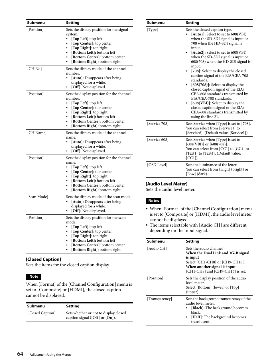 Sony ECM-X7BMP Electret Condenser Lavalier Microphone for UWP Transmitters User Manual | Page 64 / 107