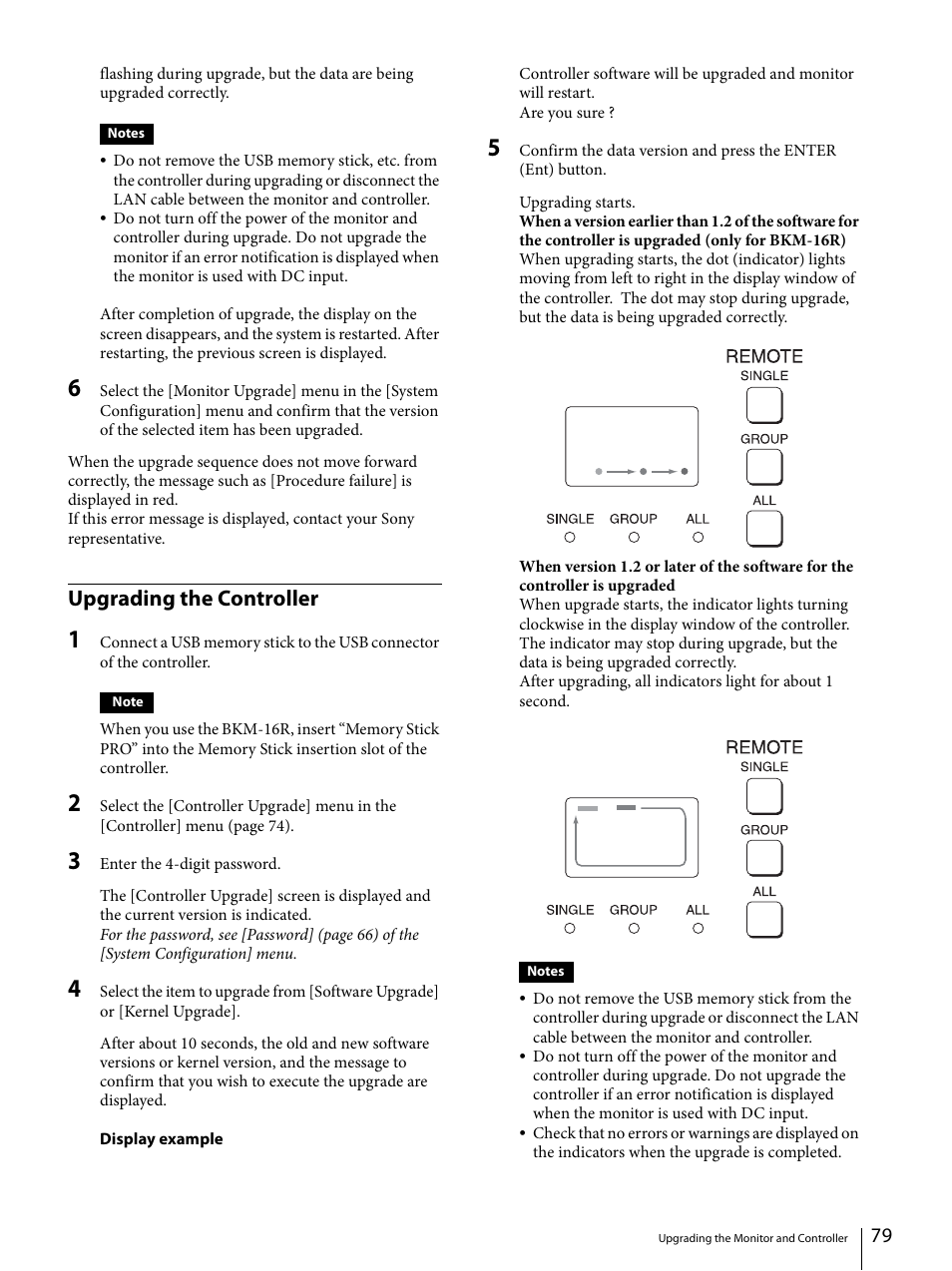 Upgrading the controller | Sony ECM-X7BMP Electret Condenser Lavalier Microphone for UWP Transmitters User Manual | Page 79 / 107