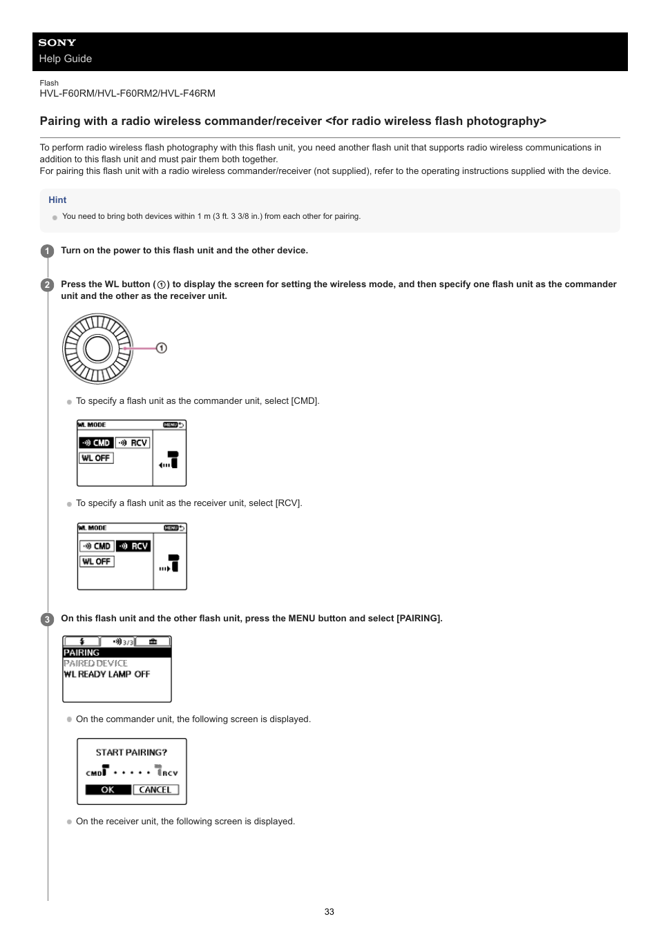 Sony ECM-M1 Compact Camera-Mount Digital Shotgun Microphone User Manual | Page 33 / 92