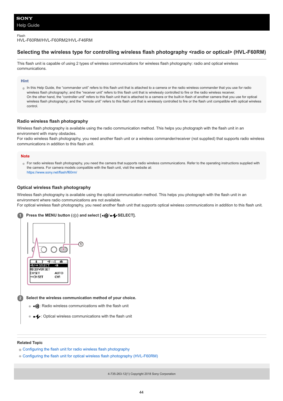 Sony ECM-M1 Compact Camera-Mount Digital Shotgun Microphone User Manual | Page 44 / 92