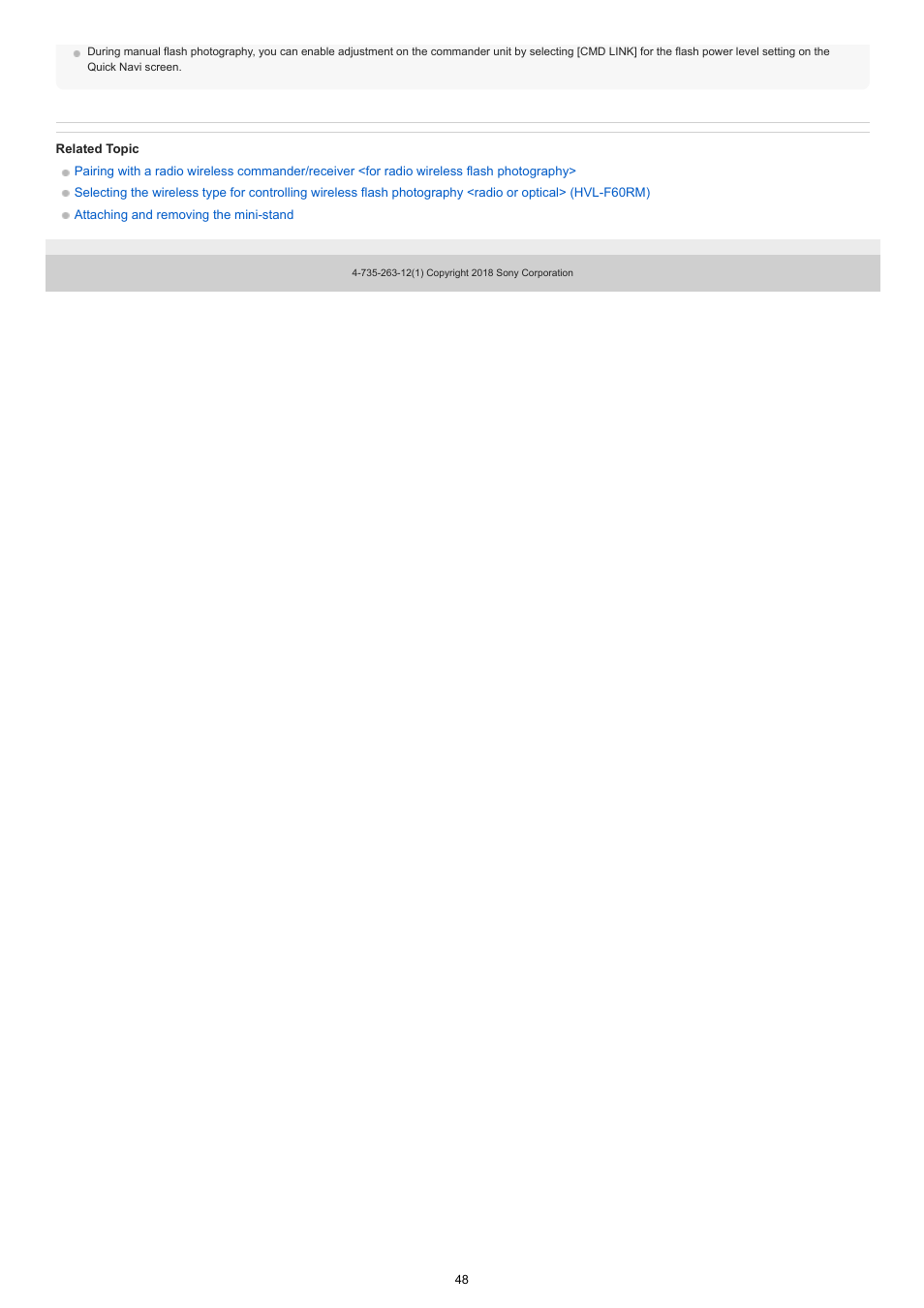 Sony ECM-M1 Compact Camera-Mount Digital Shotgun Microphone User Manual | Page 48 / 92