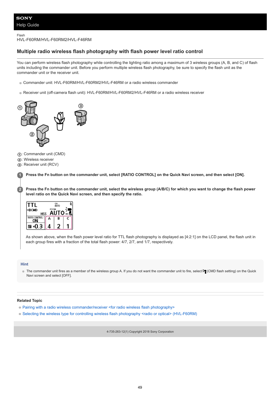 Sony ECM-M1 Compact Camera-Mount Digital Shotgun Microphone User Manual | Page 49 / 92