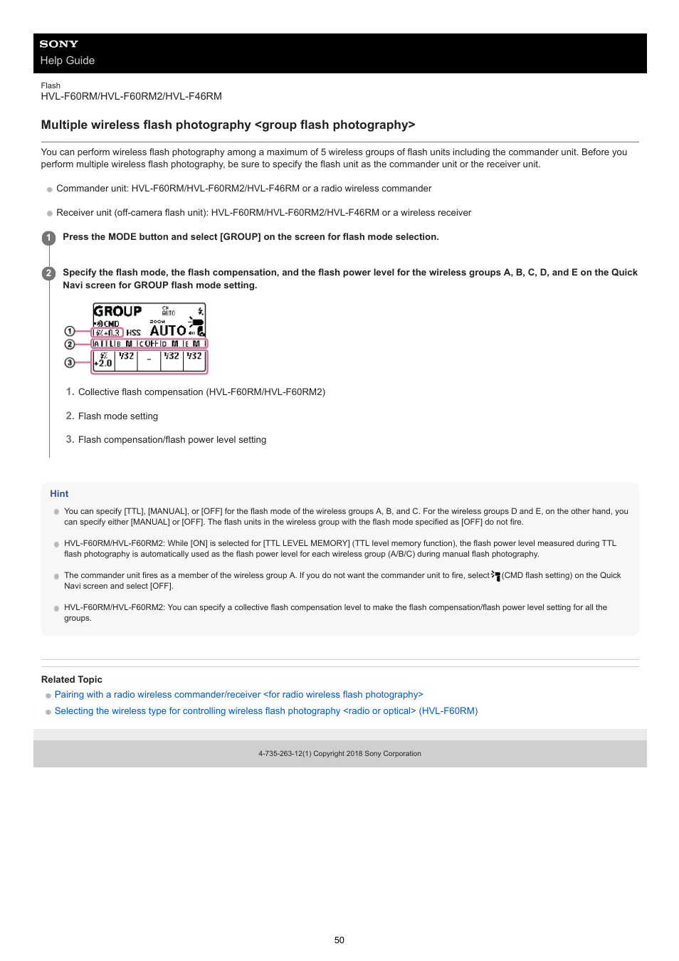 Sony ECM-M1 Compact Camera-Mount Digital Shotgun Microphone User Manual | Page 50 / 92