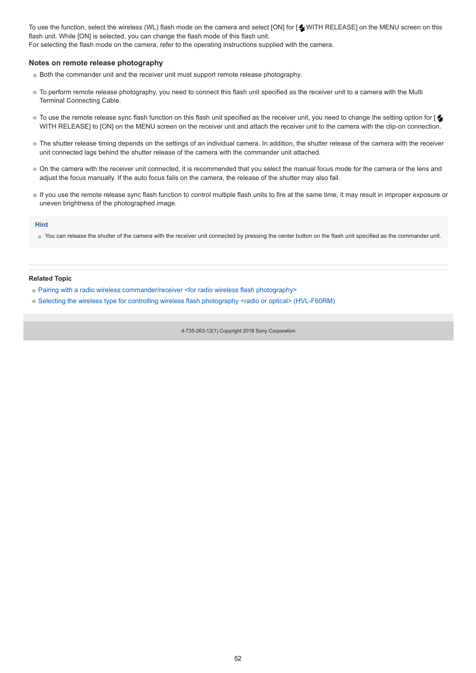 Sony ECM-M1 Compact Camera-Mount Digital Shotgun Microphone User Manual | Page 52 / 92