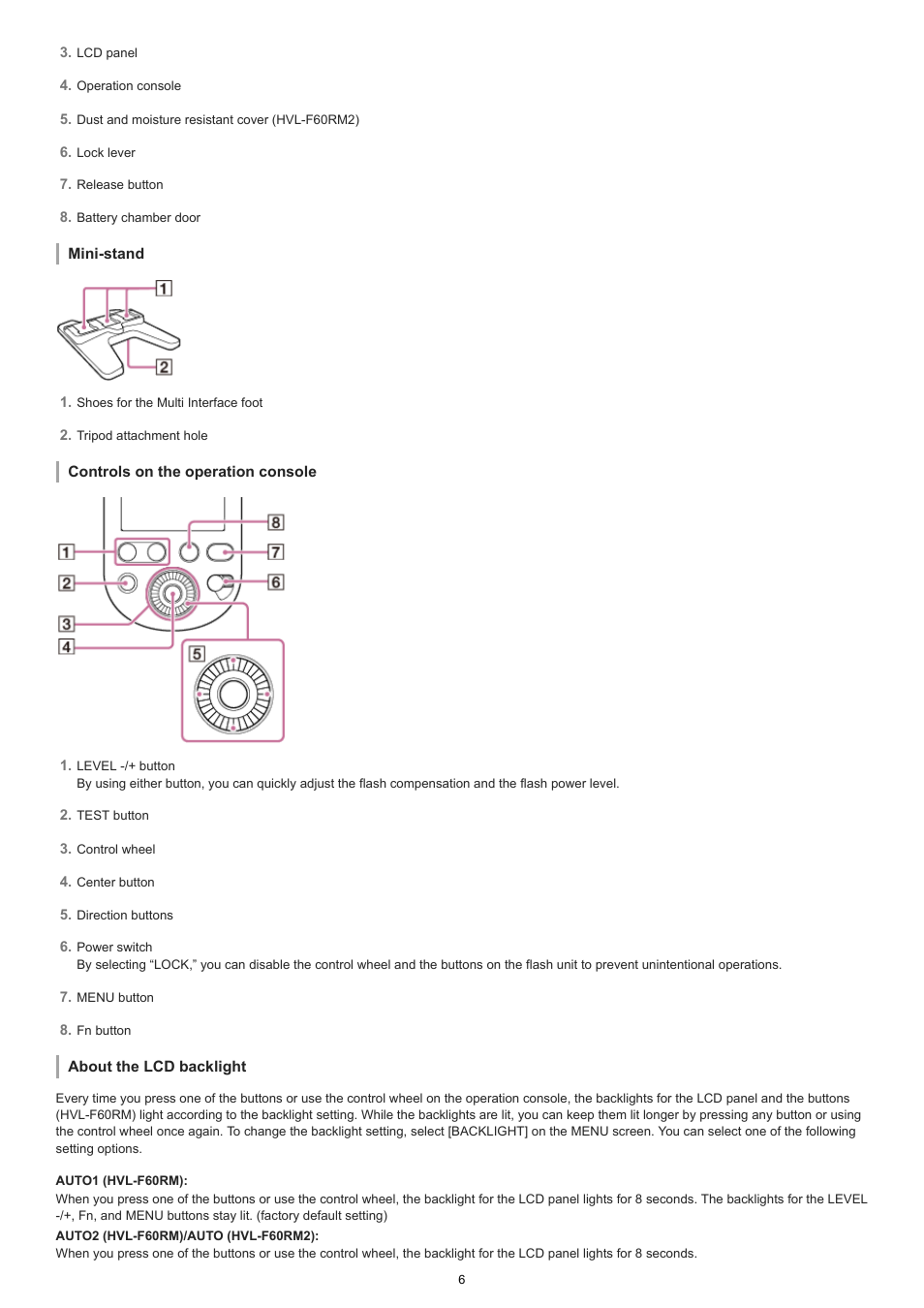 Sony ECM-M1 Compact Camera-Mount Digital Shotgun Microphone User Manual | Page 6 / 92