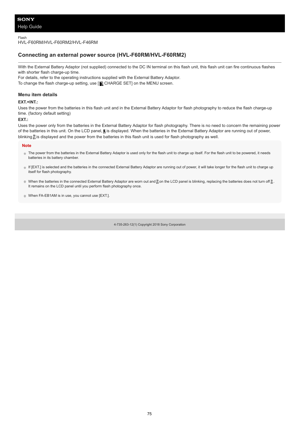 Sony ECM-M1 Compact Camera-Mount Digital Shotgun Microphone User Manual | Page 75 / 92