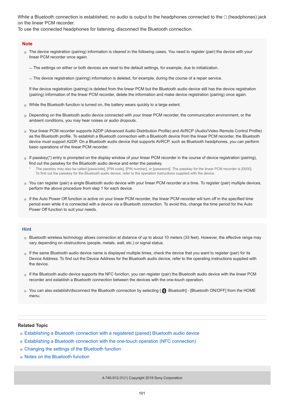 Sony VPLL-3024 Fixed Short Throw Lens (2.34:1 to 3.19:1) User Manual | Page 101 / 259