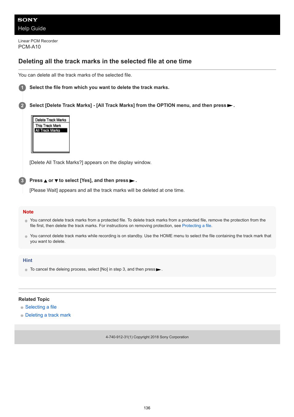 Sony VPLL-3024 Fixed Short Throw Lens (2.34:1 to 3.19:1) User Manual | Page 136 / 259