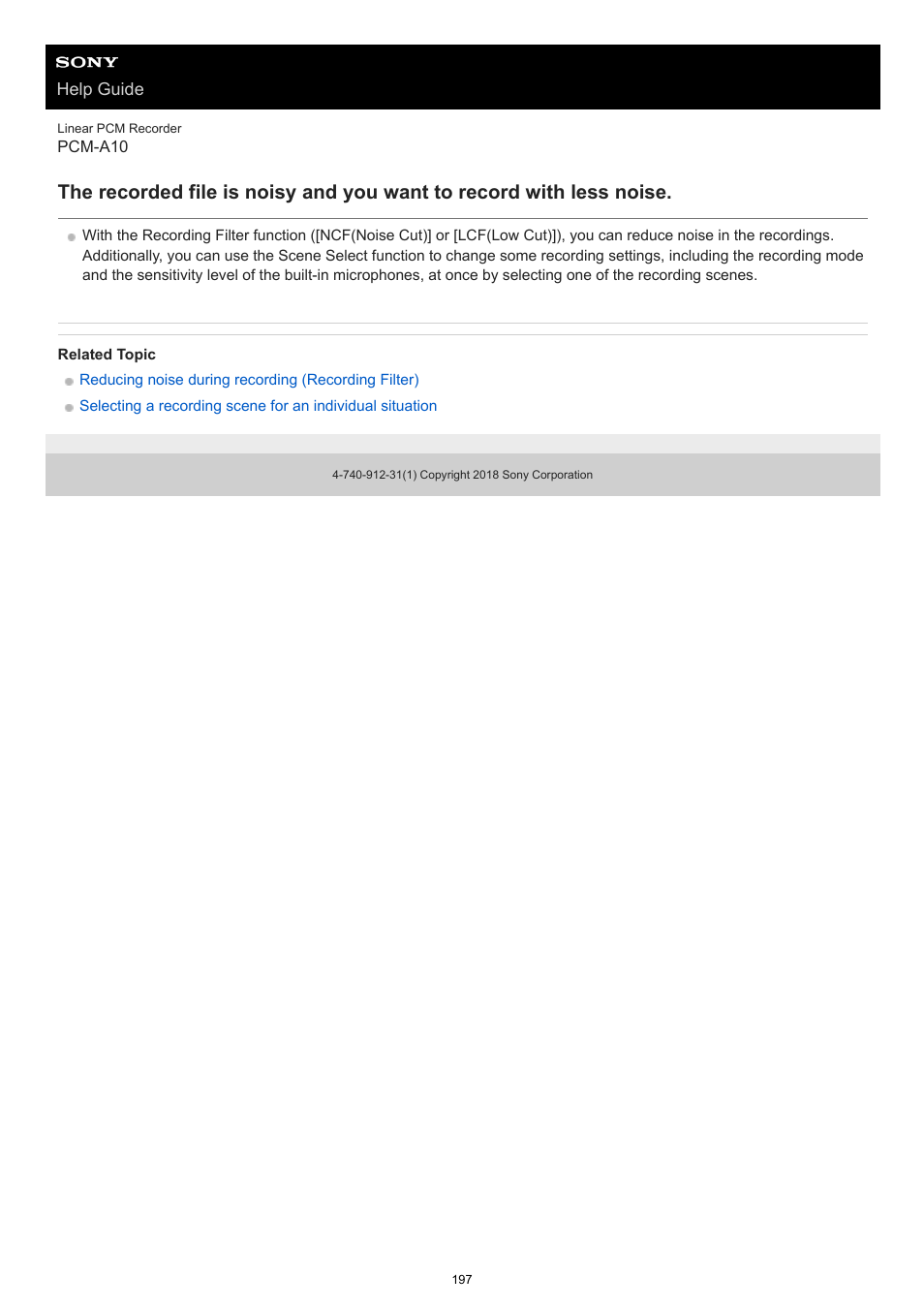 Sony VPLL-3024 Fixed Short Throw Lens (2.34:1 to 3.19:1) User Manual | Page 197 / 259