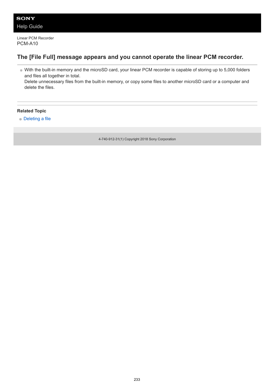 Sony VPLL-3024 Fixed Short Throw Lens (2.34:1 to 3.19:1) User Manual | Page 233 / 259
