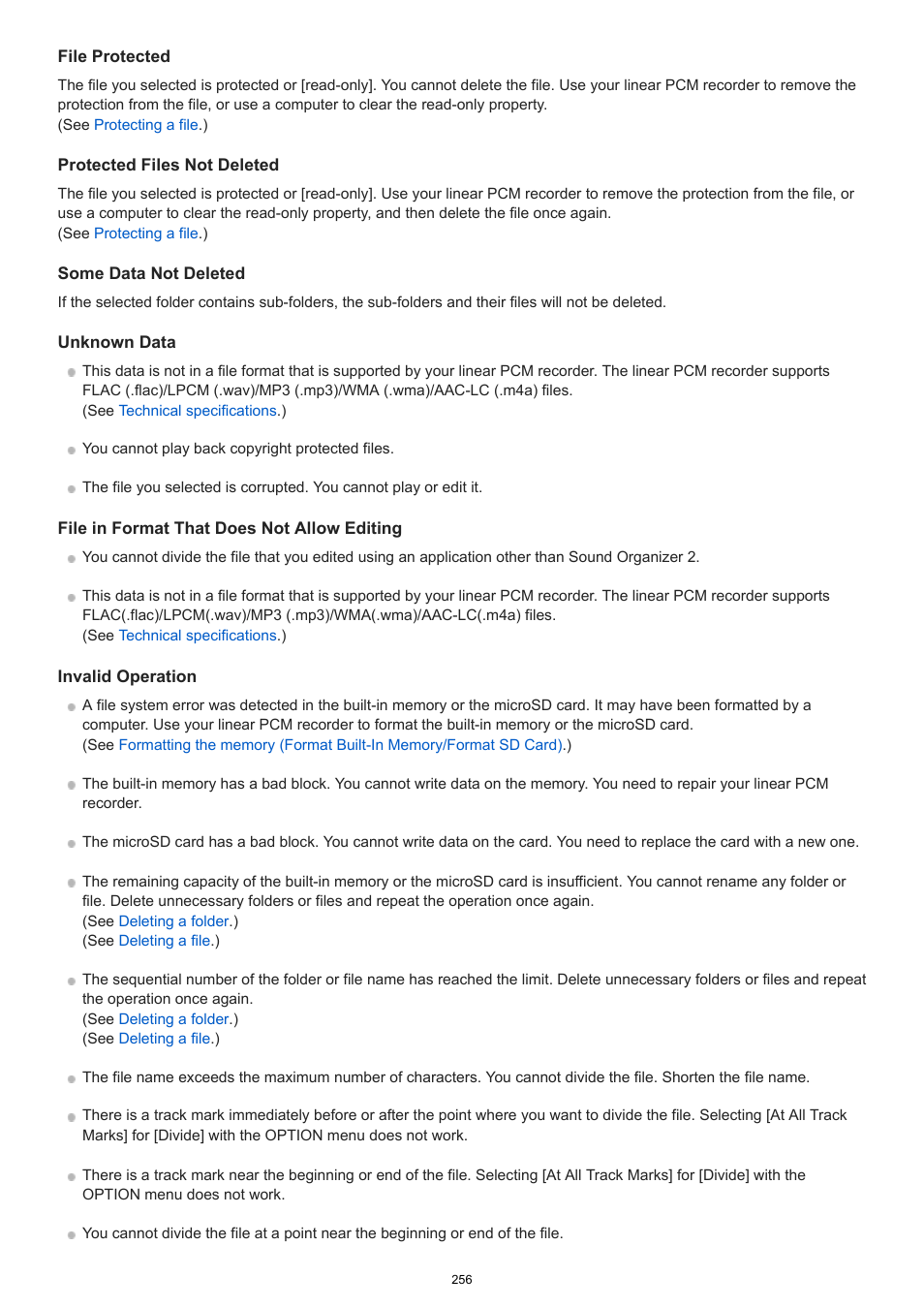 Sony VPLL-3024 Fixed Short Throw Lens (2.34:1 to 3.19:1) User Manual | Page 256 / 259