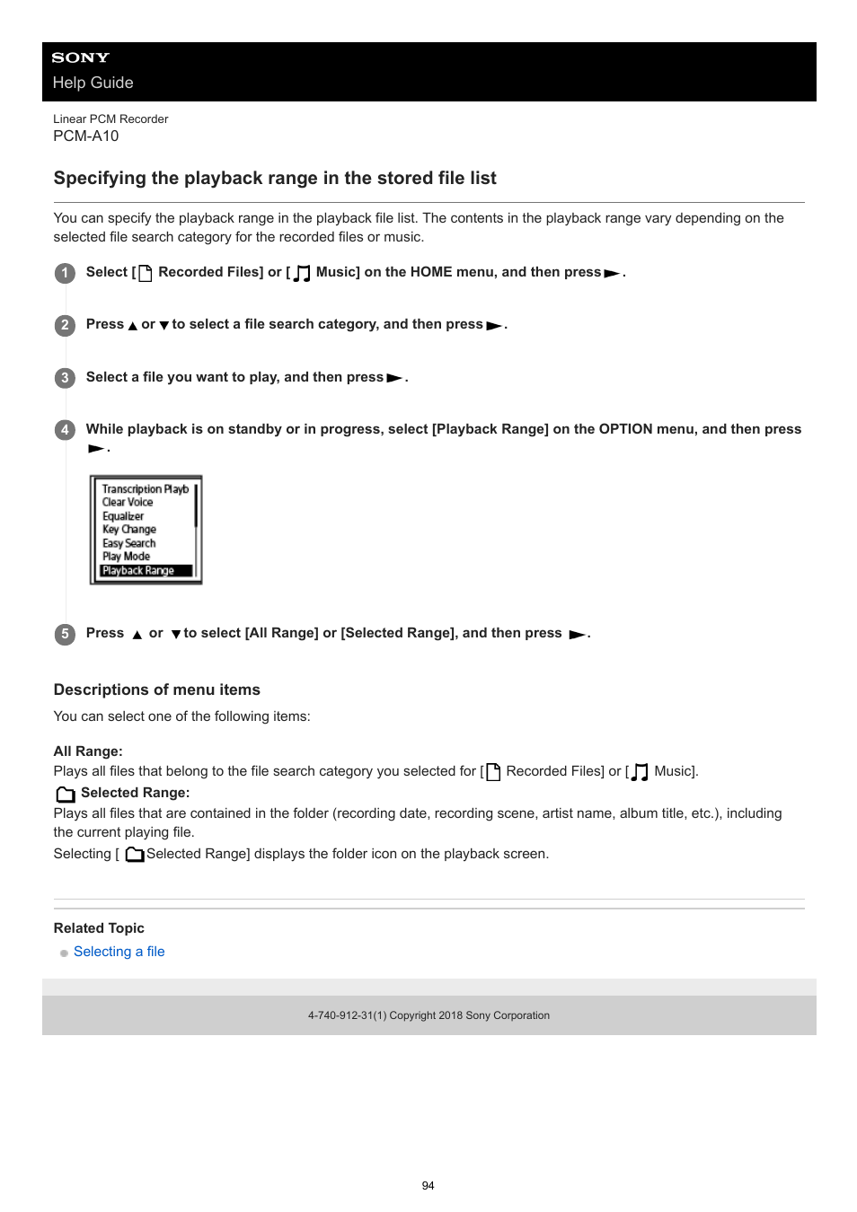 Sony VPLL-3024 Fixed Short Throw Lens (2.34:1 to 3.19:1) User Manual | Page 94 / 259