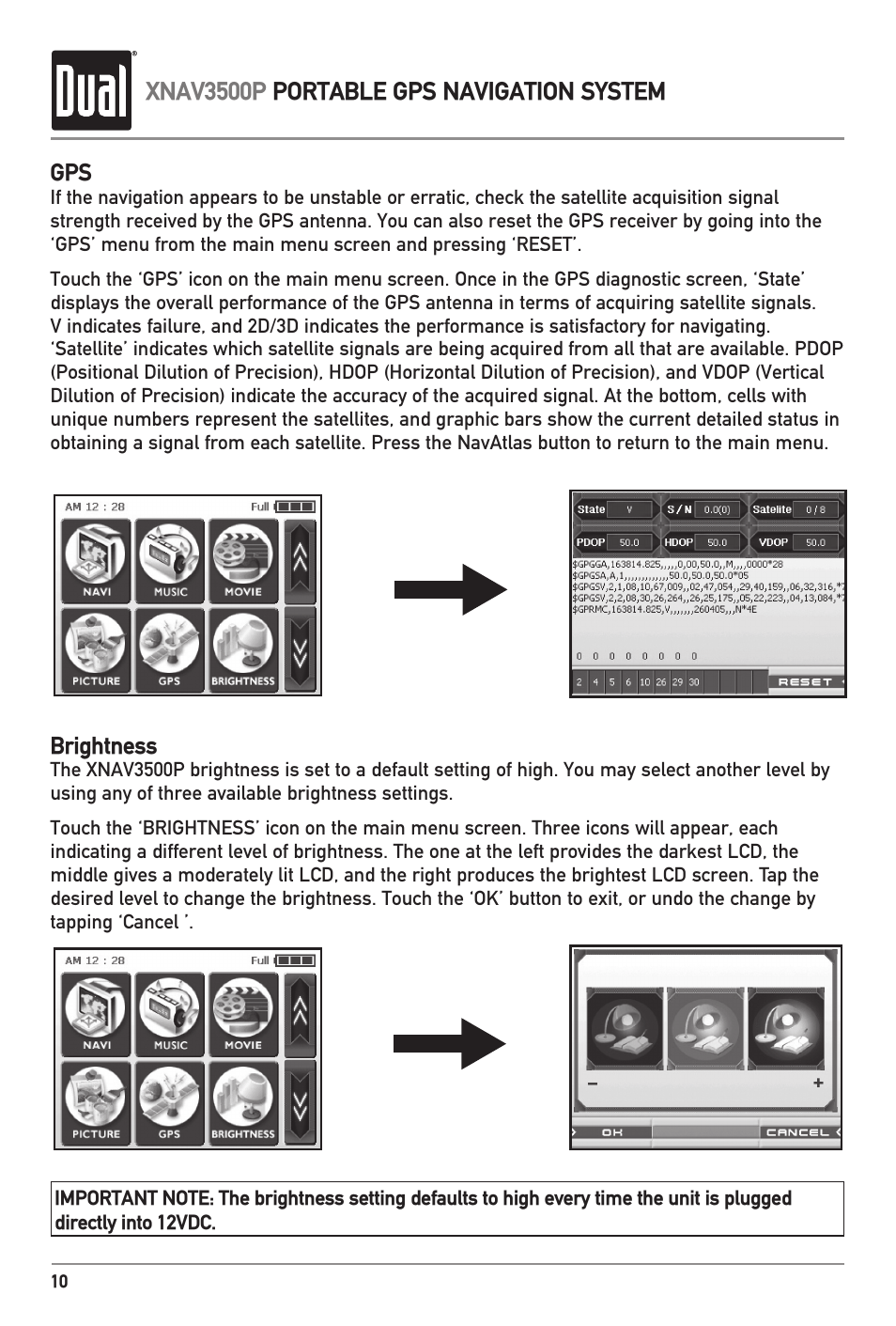 Dual XNAV3500P User Manual | Page 12 / 32