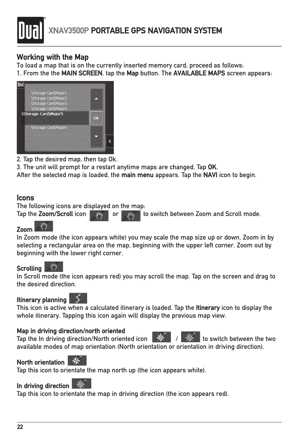 Xnav3500p portable gps navigation system | Dual XNAV3500P User Manual | Page 24 / 32