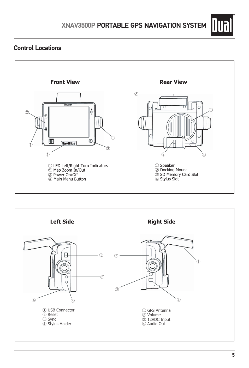 Dual XNAV3500P User Manual | Page 7 / 32