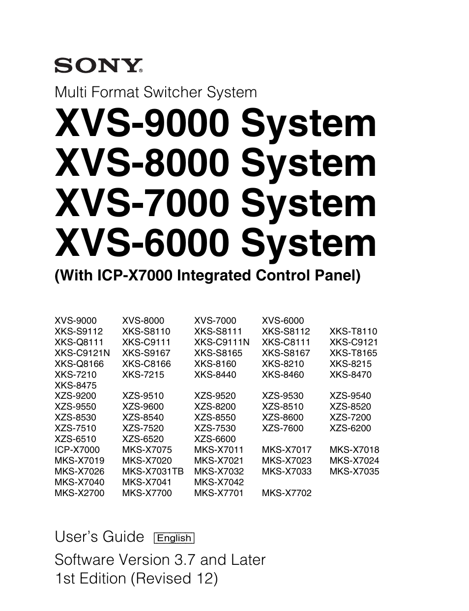 Sony GP-X1EM Grip Extension User Manual | 574 pages