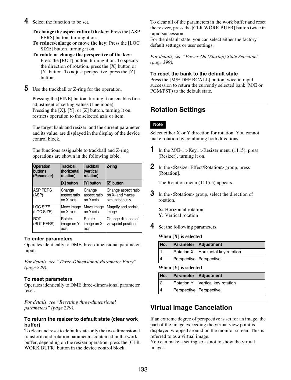 Rotation settings virtual image cancelation, Rotation settings, Virtual image cancelation | Sony GP-X1EM Grip Extension User Manual | Page 133 / 574