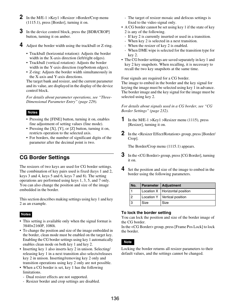 Cg border settings | Sony GP-X1EM Grip Extension User Manual | Page 136 / 574