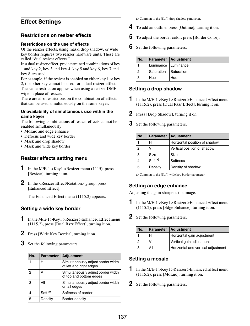 Effect settings | Sony GP-X1EM Grip Extension User Manual | Page 137 / 574