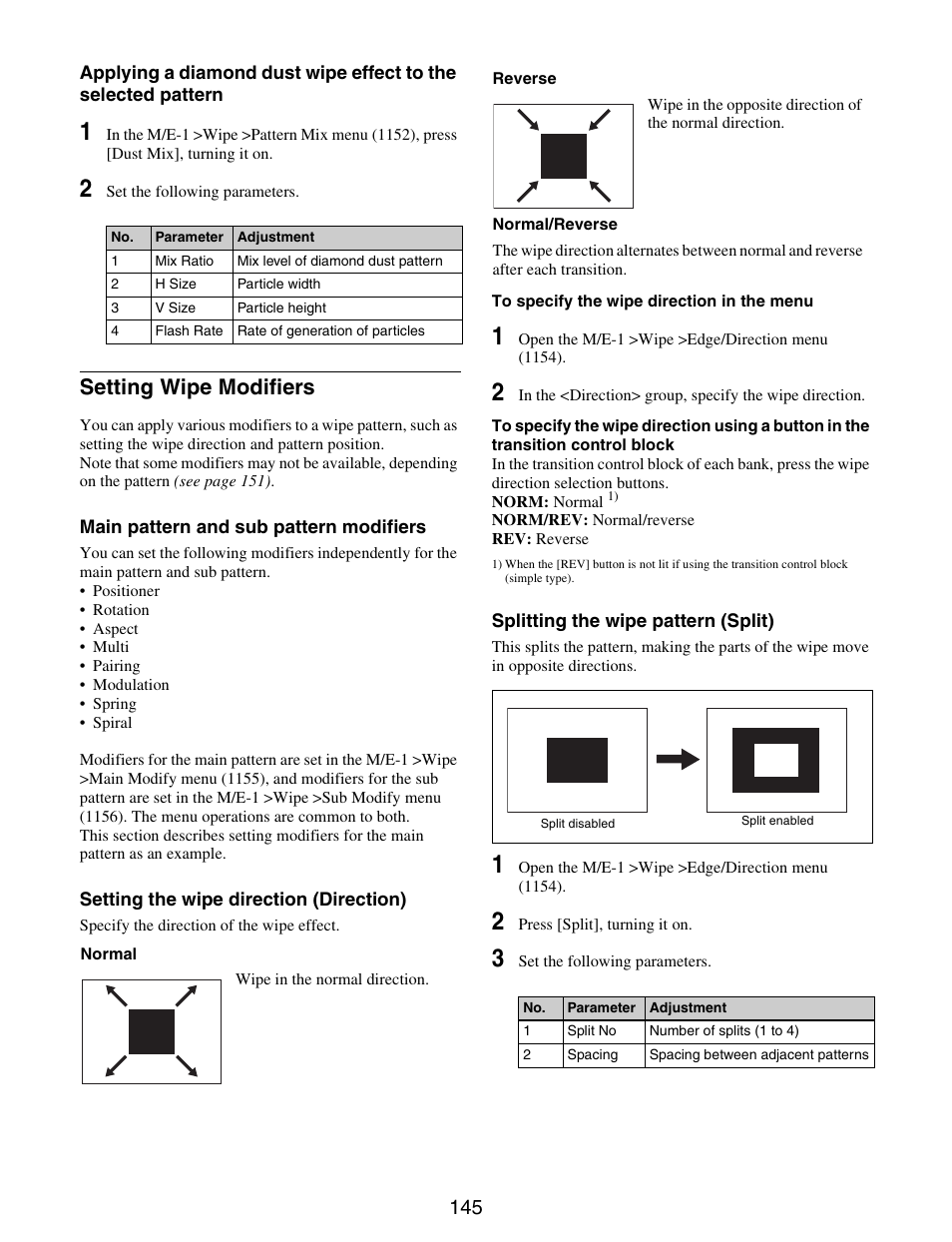 Setting wipe modifiers | Sony GP-X1EM Grip Extension User Manual | Page 145 / 574