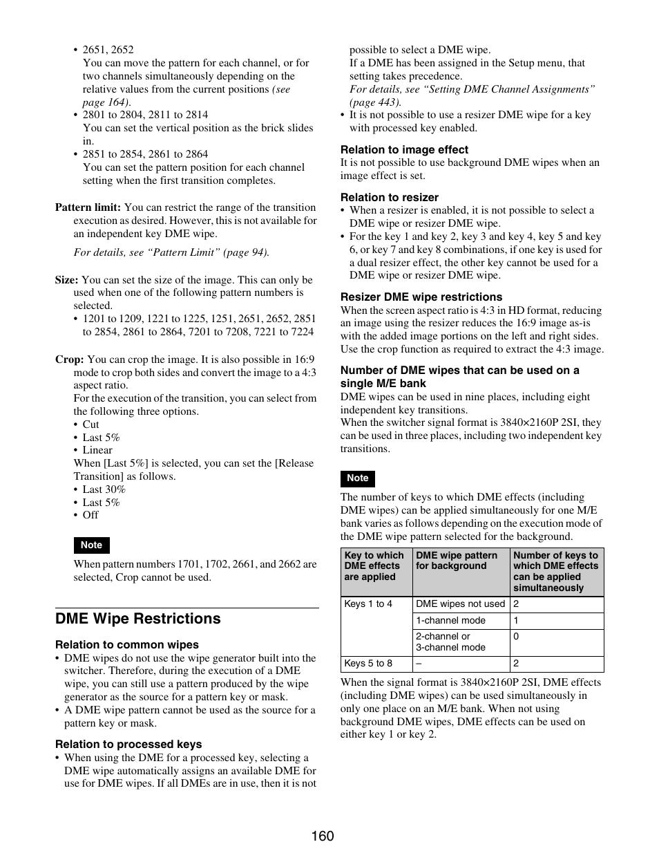 Dme wipe restrictions | Sony GP-X1EM Grip Extension User Manual | Page 160 / 574