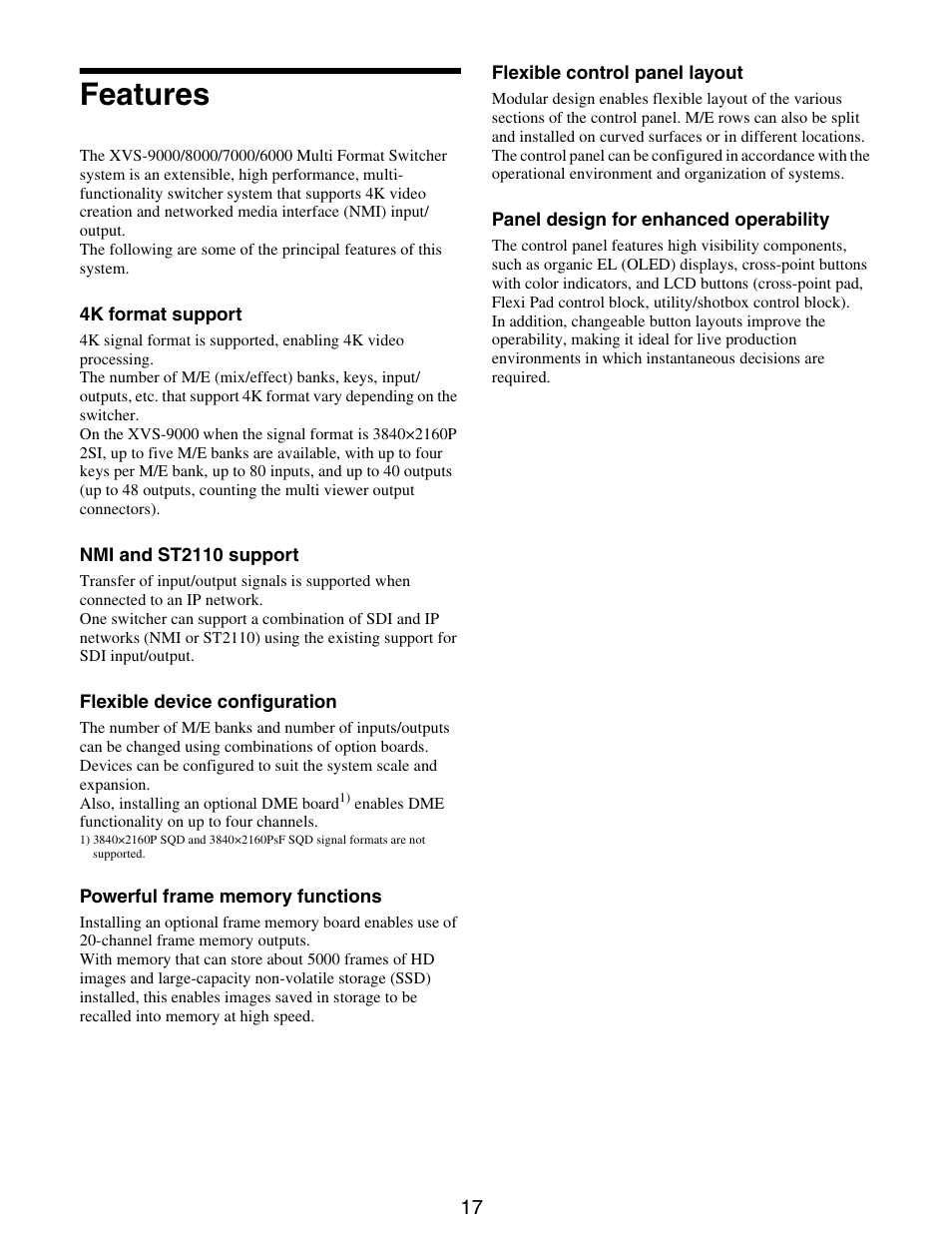 Features | Sony GP-X1EM Grip Extension User Manual | Page 17 / 574