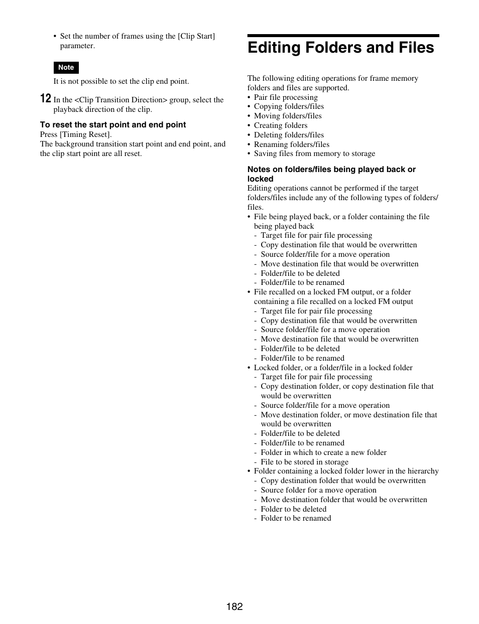 Editing folders and files | Sony GP-X1EM Grip Extension User Manual | Page 182 / 574