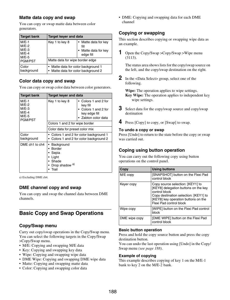 Basic copy and swap operations | Sony GP-X1EM Grip Extension User Manual | Page 188 / 574