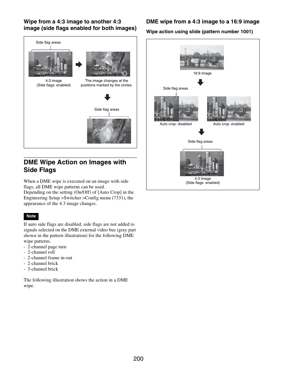 Dme wipe action on images with side, Flags, Dme wipe action on images with side flags | Sony GP-X1EM Grip Extension User Manual | Page 200 / 574