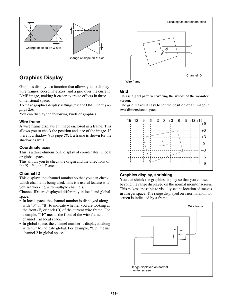 Graphics display | Sony GP-X1EM Grip Extension User Manual | Page 219 / 574