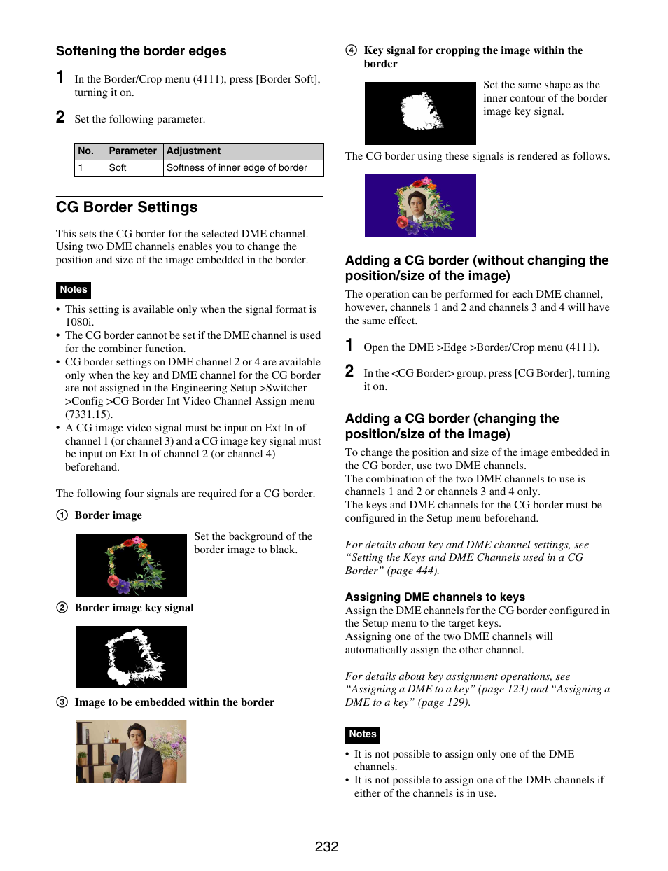 Cg border settings | Sony GP-X1EM Grip Extension User Manual | Page 232 / 574