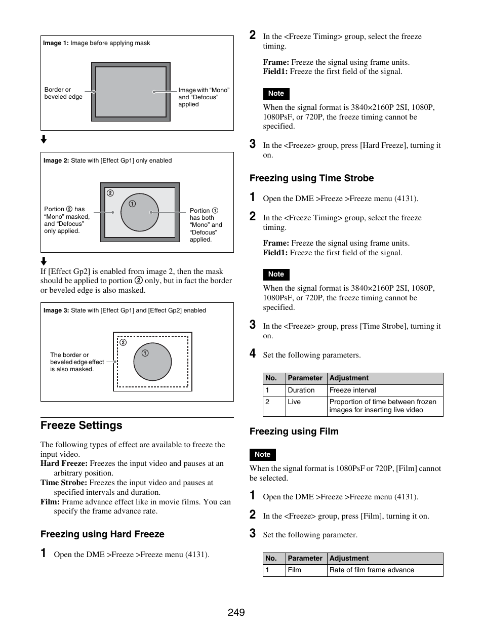 Freeze settings | Sony GP-X1EM Grip Extension User Manual | Page 249 / 574