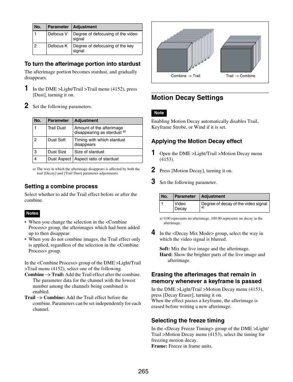 Motion decay settings | Sony GP-X1EM Grip Extension User Manual | Page 265 / 574