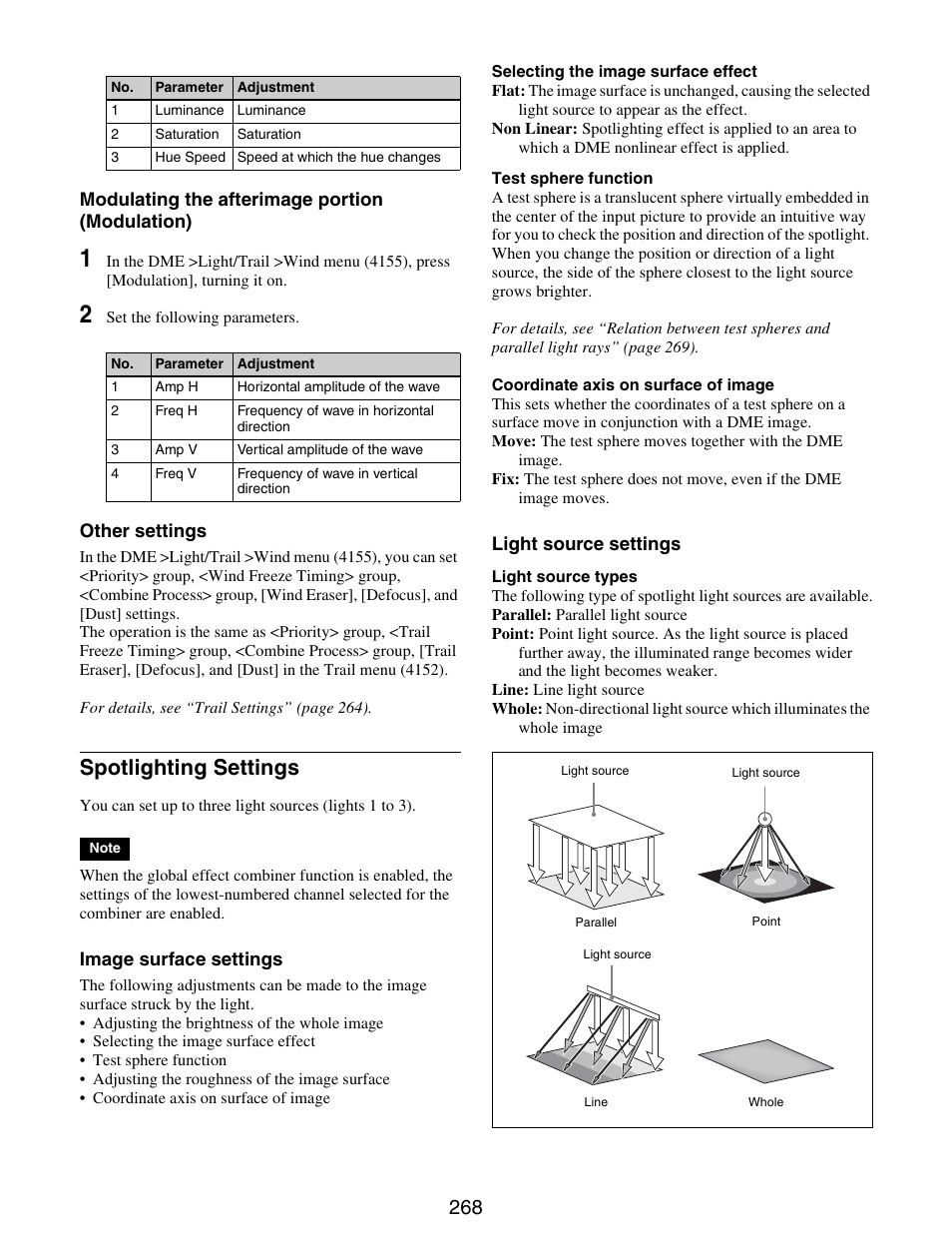 Spotlighting settings | Sony GP-X1EM Grip Extension User Manual | Page 268 / 574