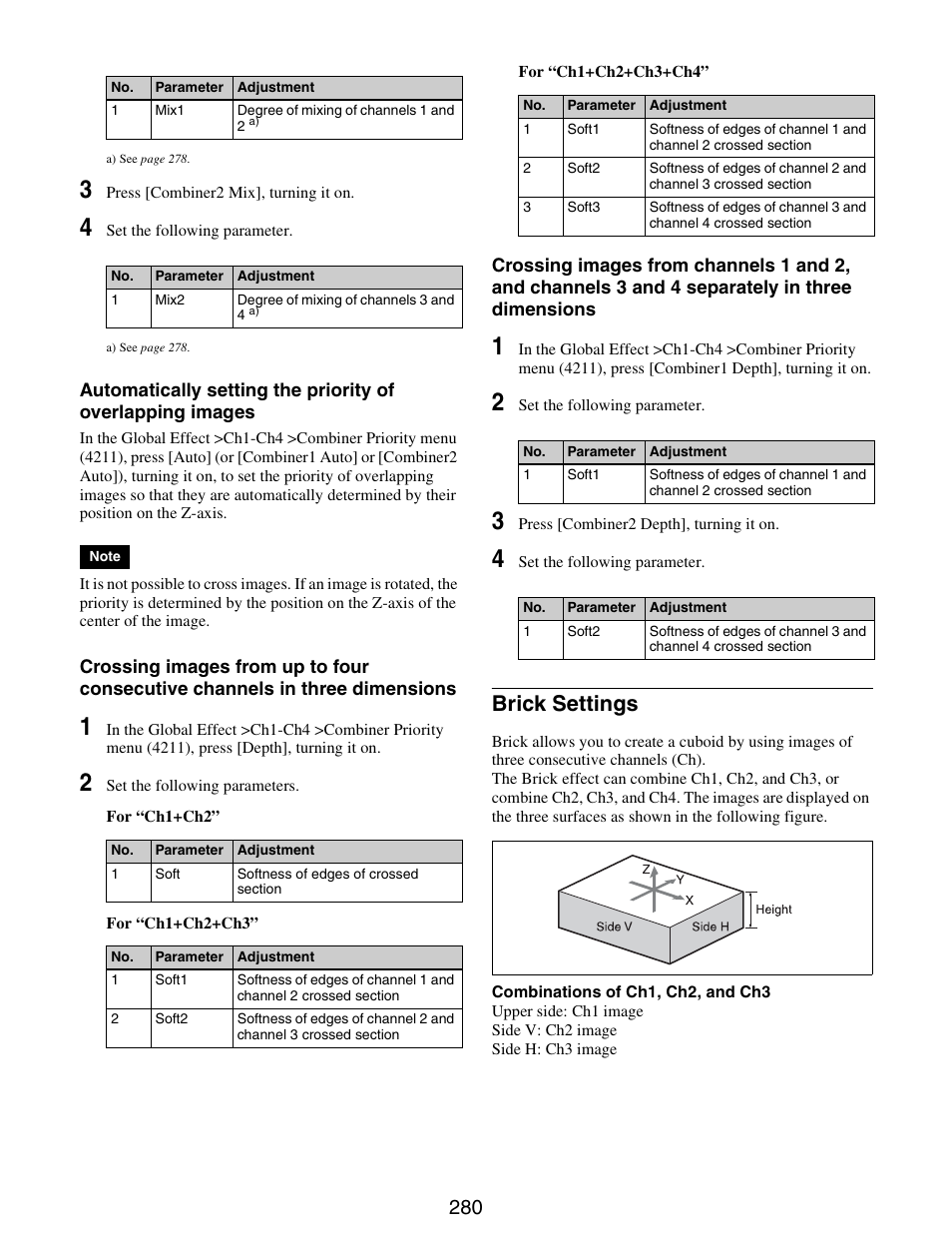 Brick settings | Sony GP-X1EM Grip Extension User Manual | Page 280 / 574