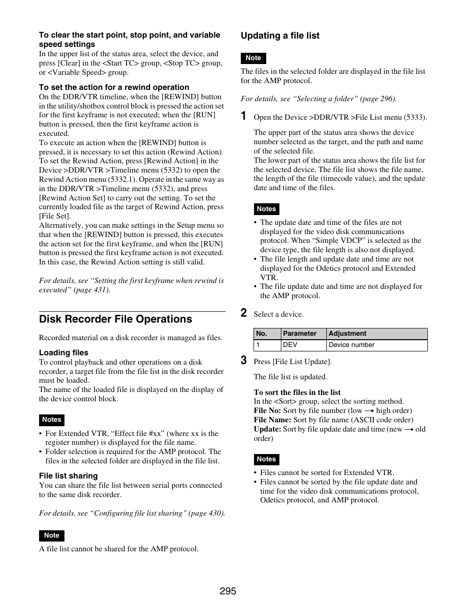 Disk recorder file operations | Sony GP-X1EM Grip Extension User Manual | Page 295 / 574