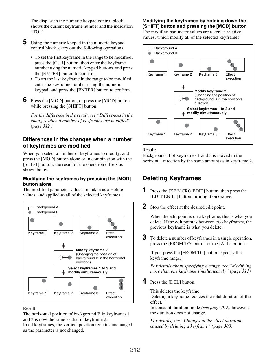 Deleting keyframes | Sony GP-X1EM Grip Extension User Manual | Page 312 / 574