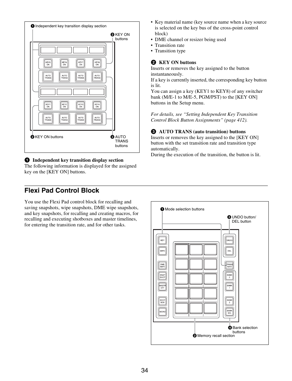 Flexi pad control block | Sony GP-X1EM Grip Extension User Manual | Page 34 / 574