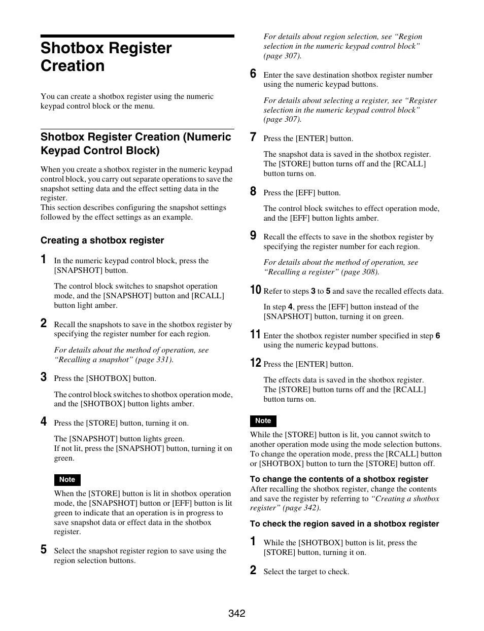 Shotbox register creation, Shotbox register creation (numeric keypad, Control block) | Sony GP-X1EM Grip Extension User Manual | Page 342 / 574