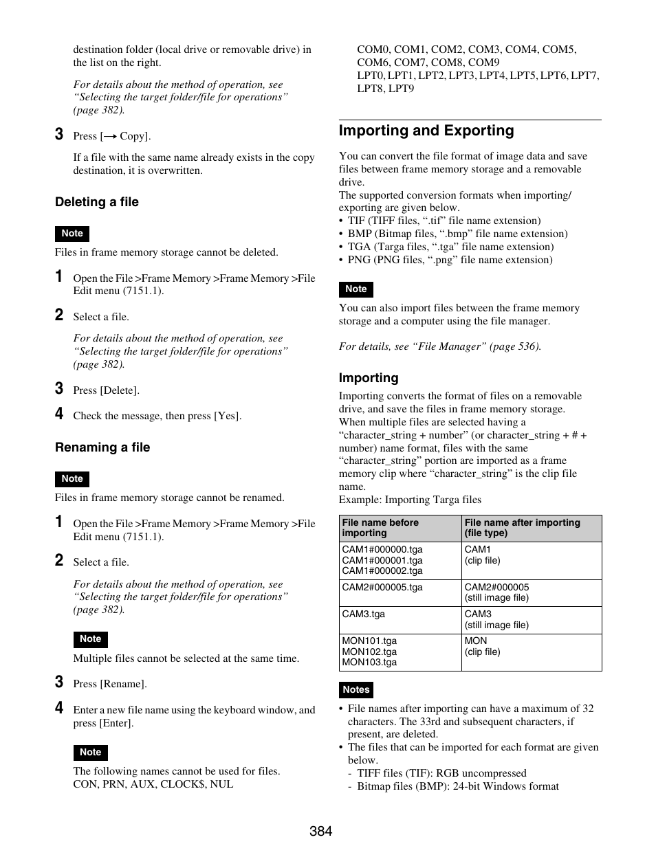 Importing and exporting | Sony GP-X1EM Grip Extension User Manual | Page 384 / 574