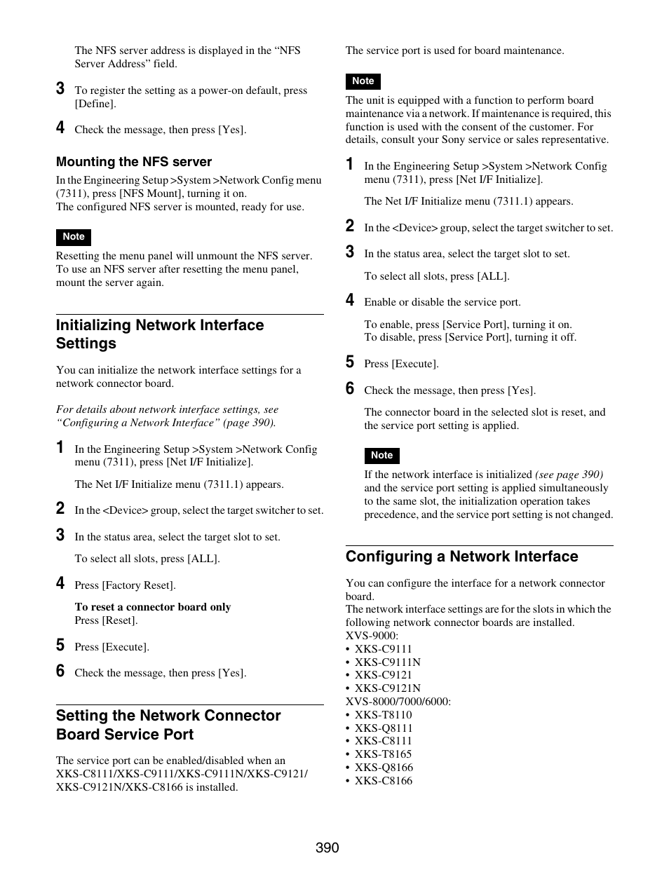 Port, Configuring a network interface | Sony GP-X1EM Grip Extension User Manual | Page 390 / 574