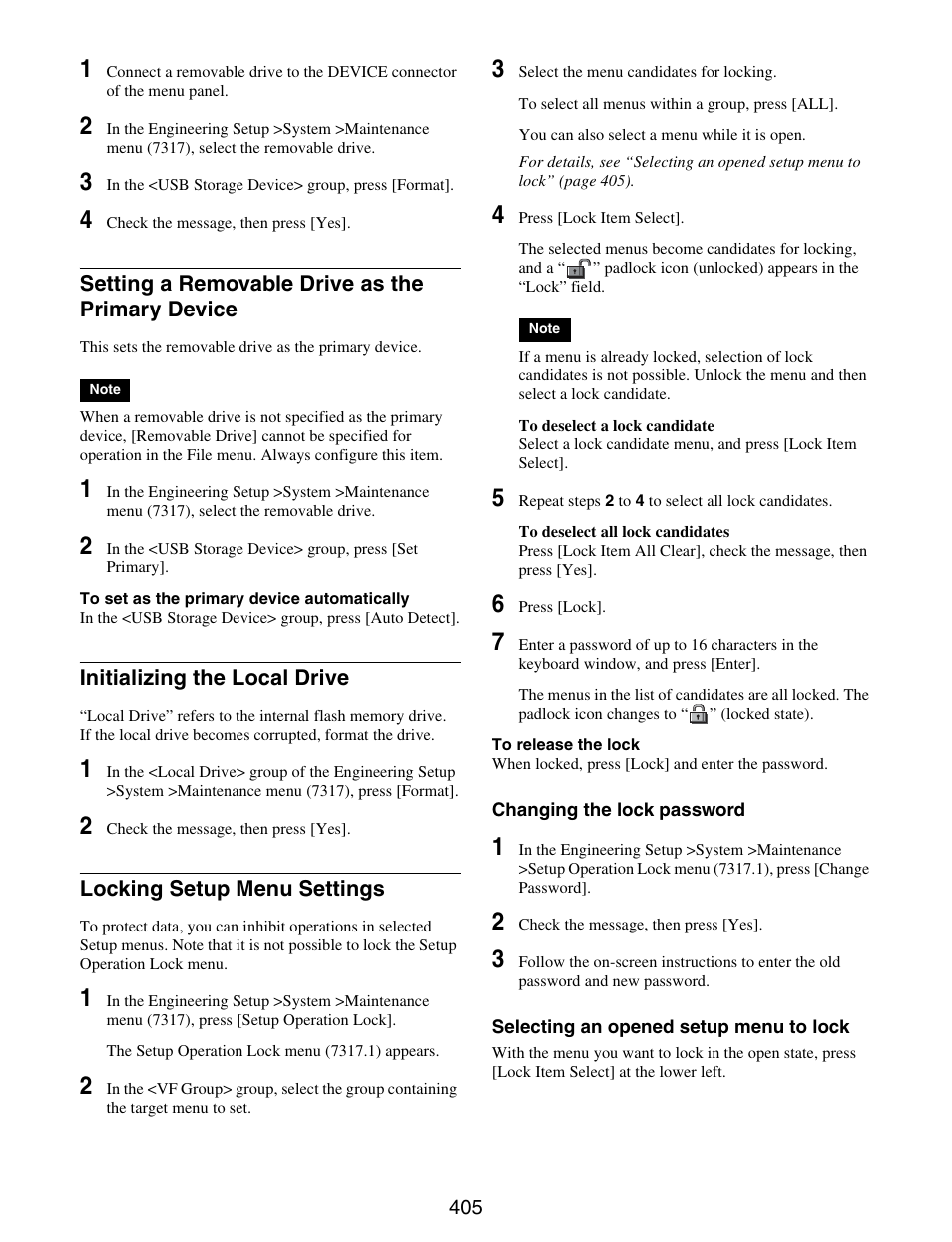 Setting a removable drive as the primary, Device | Sony GP-X1EM Grip Extension User Manual | Page 405 / 574