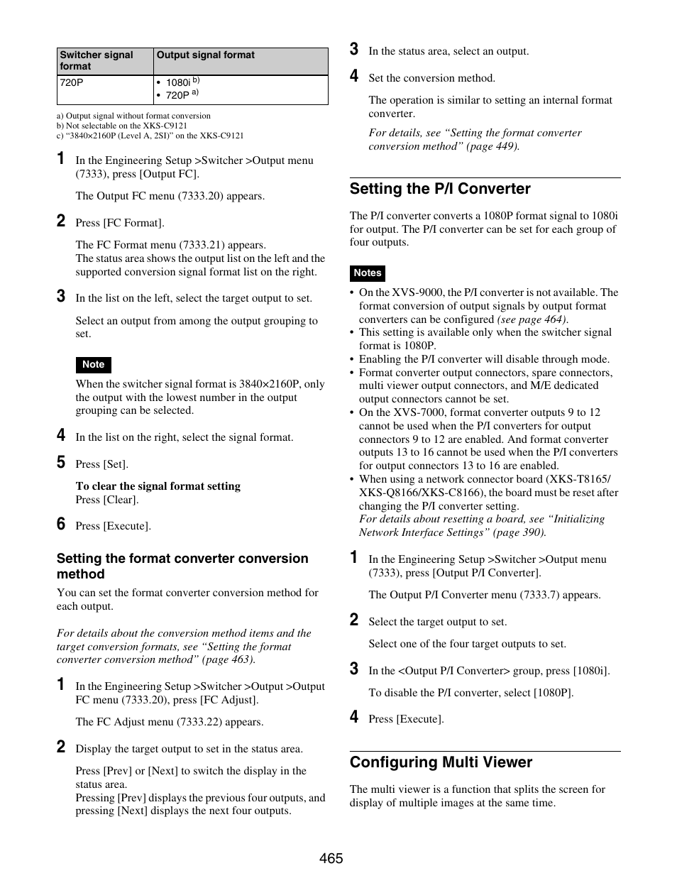 Setting the p/i converter configuring multi viewer | Sony GP-X1EM Grip Extension User Manual | Page 465 / 574