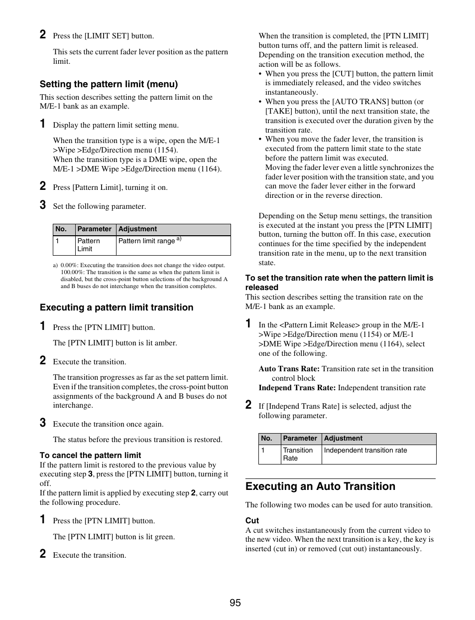 Executing an auto transition | Sony GP-X1EM Grip Extension User Manual | Page 95 / 574