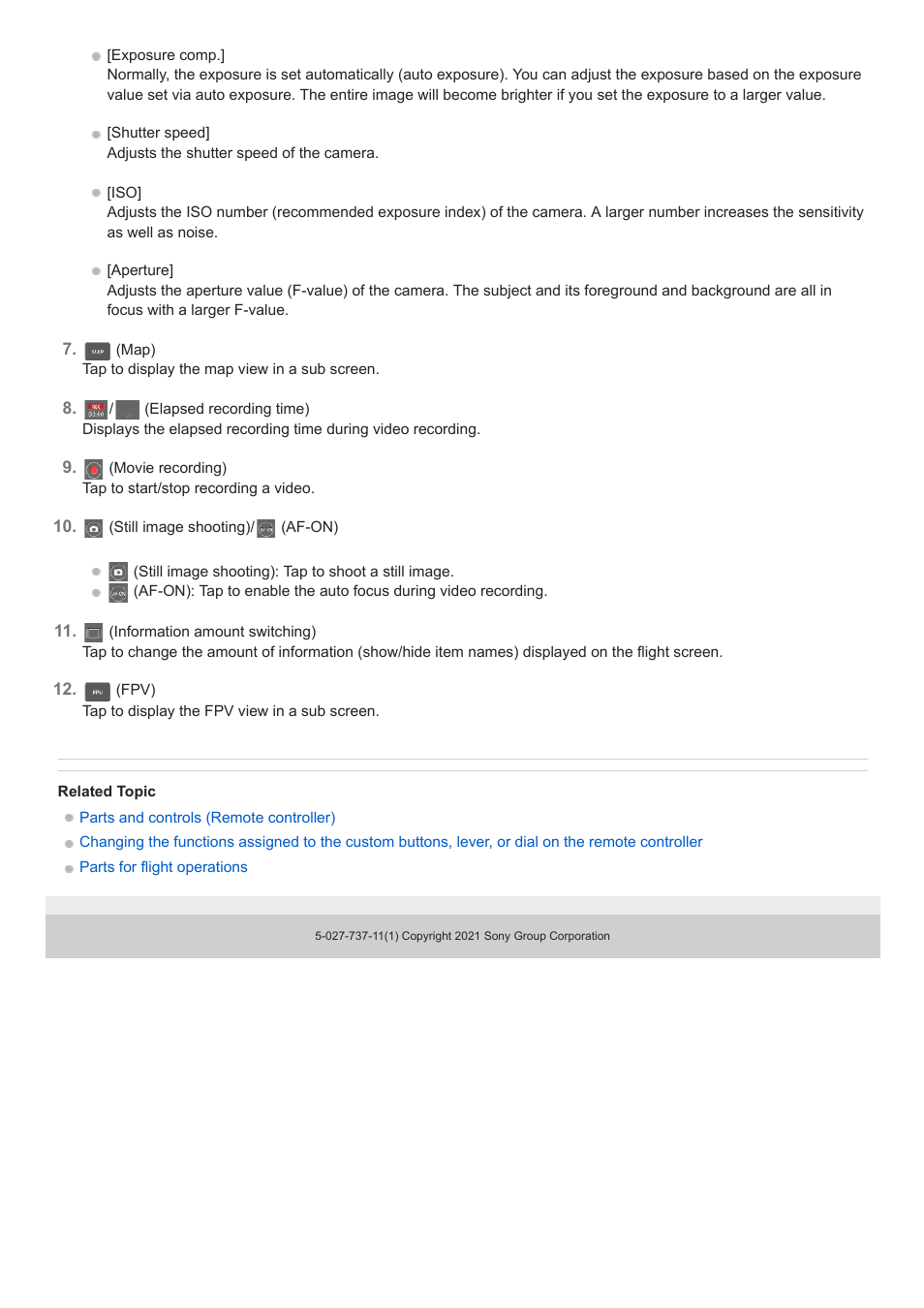 Sony AG-R2 Attachment Grip User Manual | Page 113 / 123