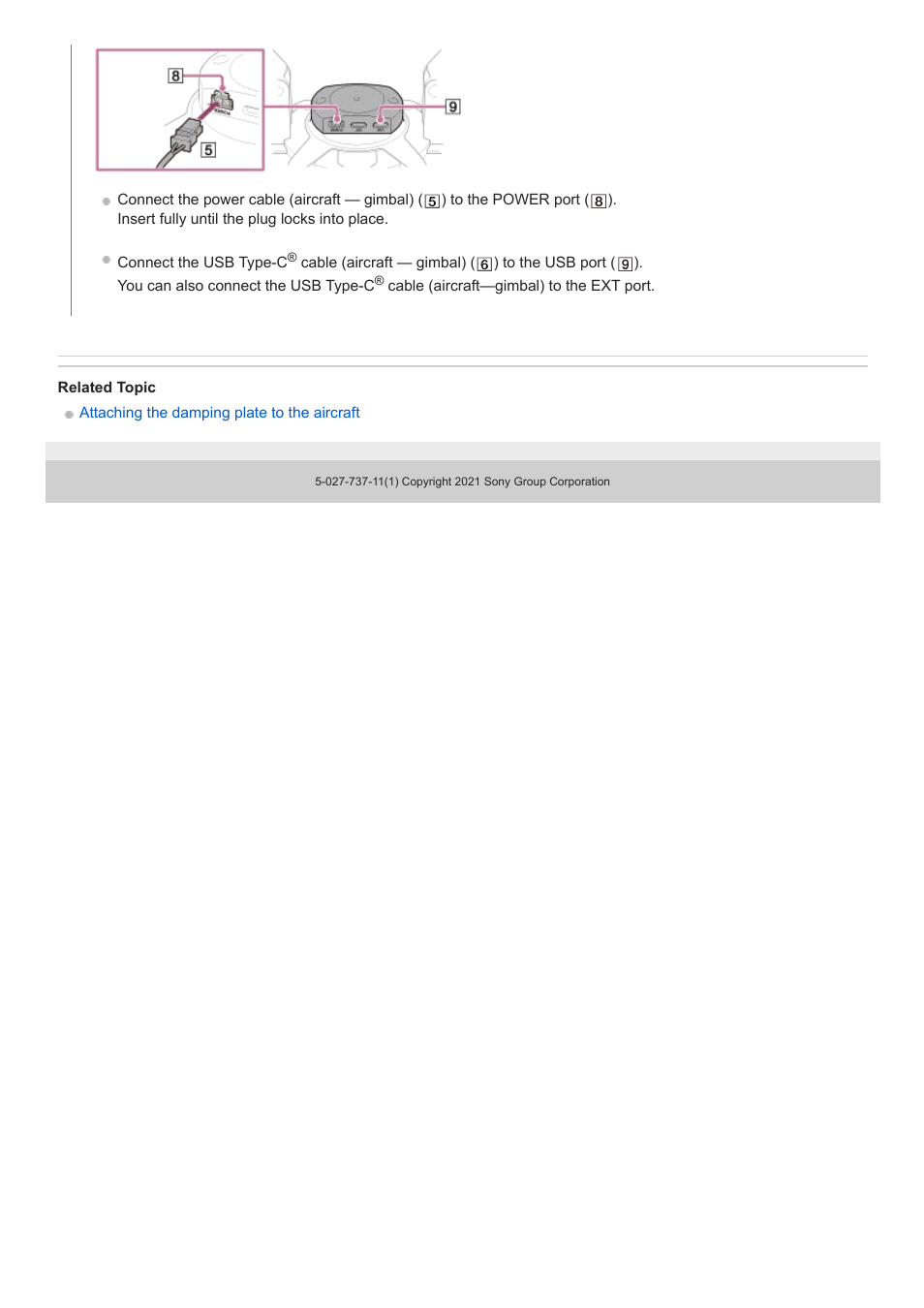 Sony AG-R2 Attachment Grip User Manual | Page 38 / 123