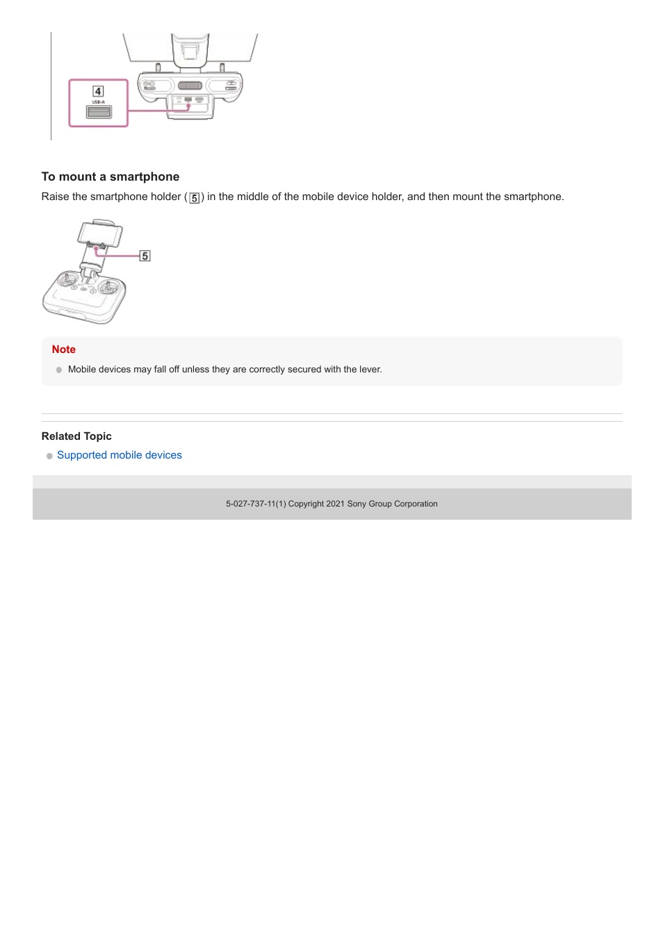 Sony AG-R2 Attachment Grip User Manual | Page 58 / 123