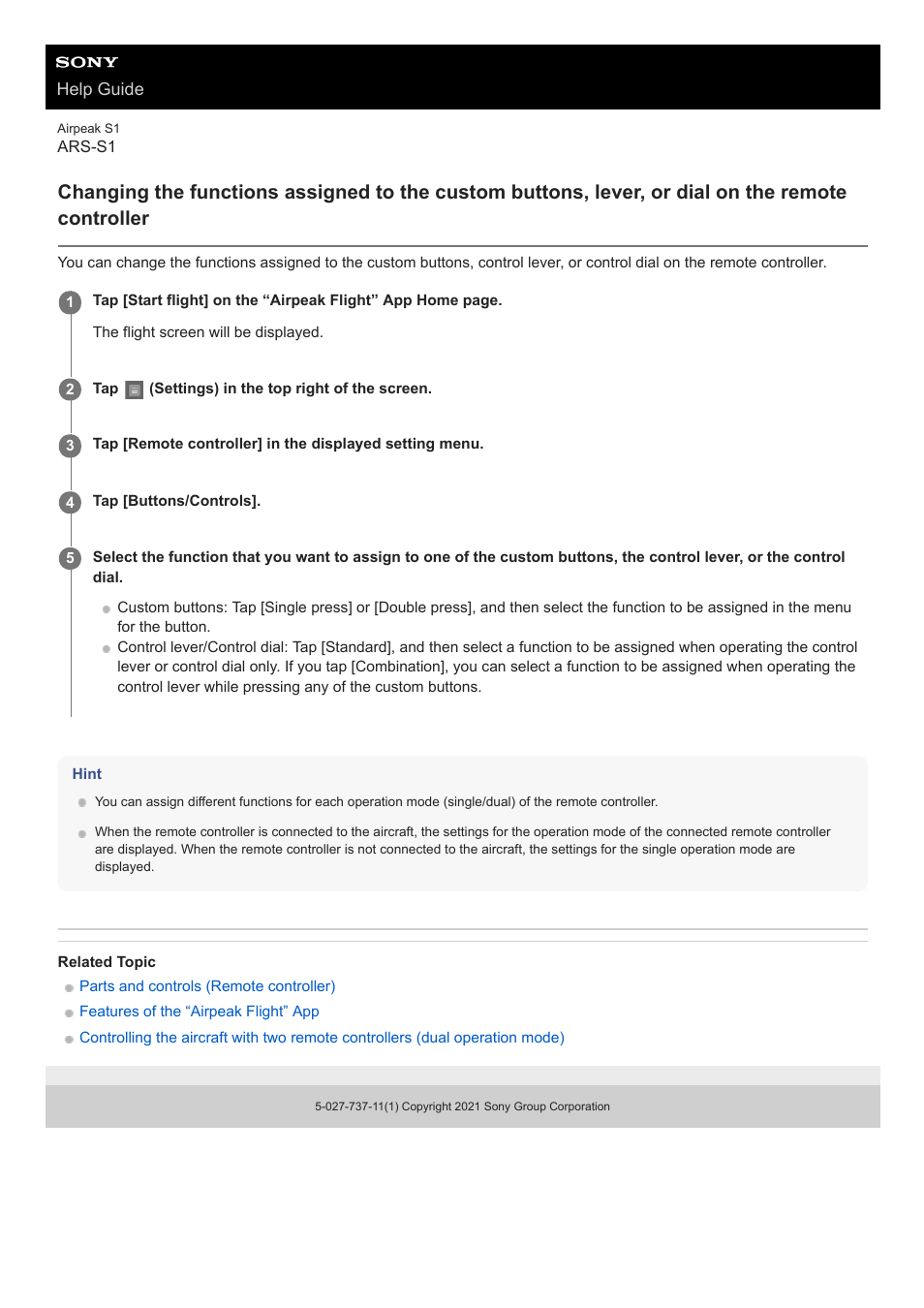 Sony AG-R2 Attachment Grip User Manual | Page 72 / 123